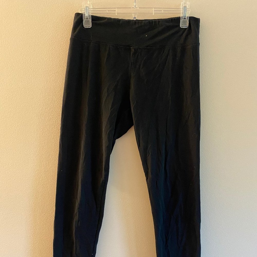 Large Black Cotton Aerie Leggings